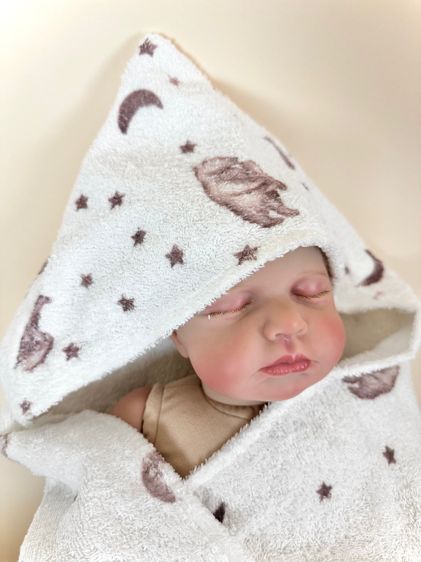 Newborn Bath Towel- Mama Bear