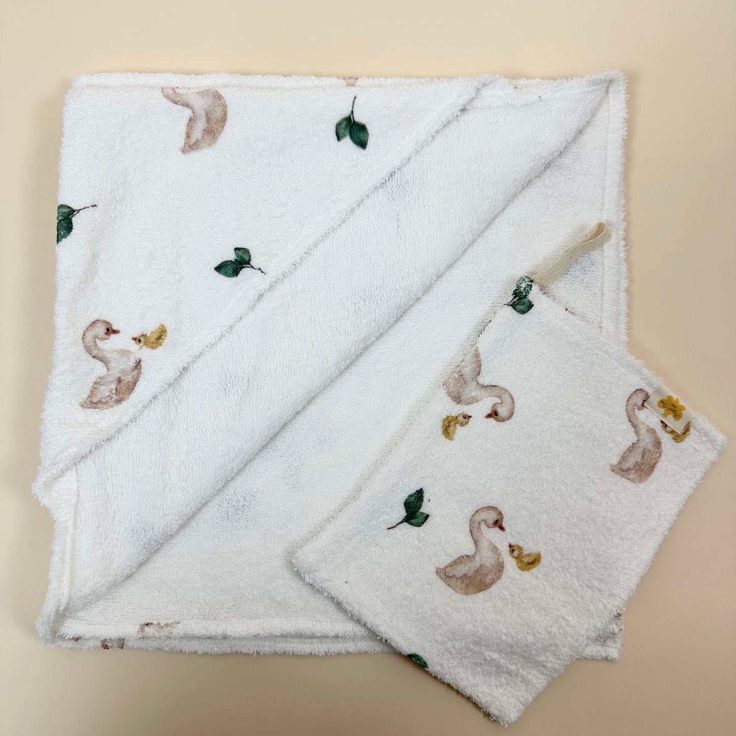 Newborn Bath Towel- Ducklings