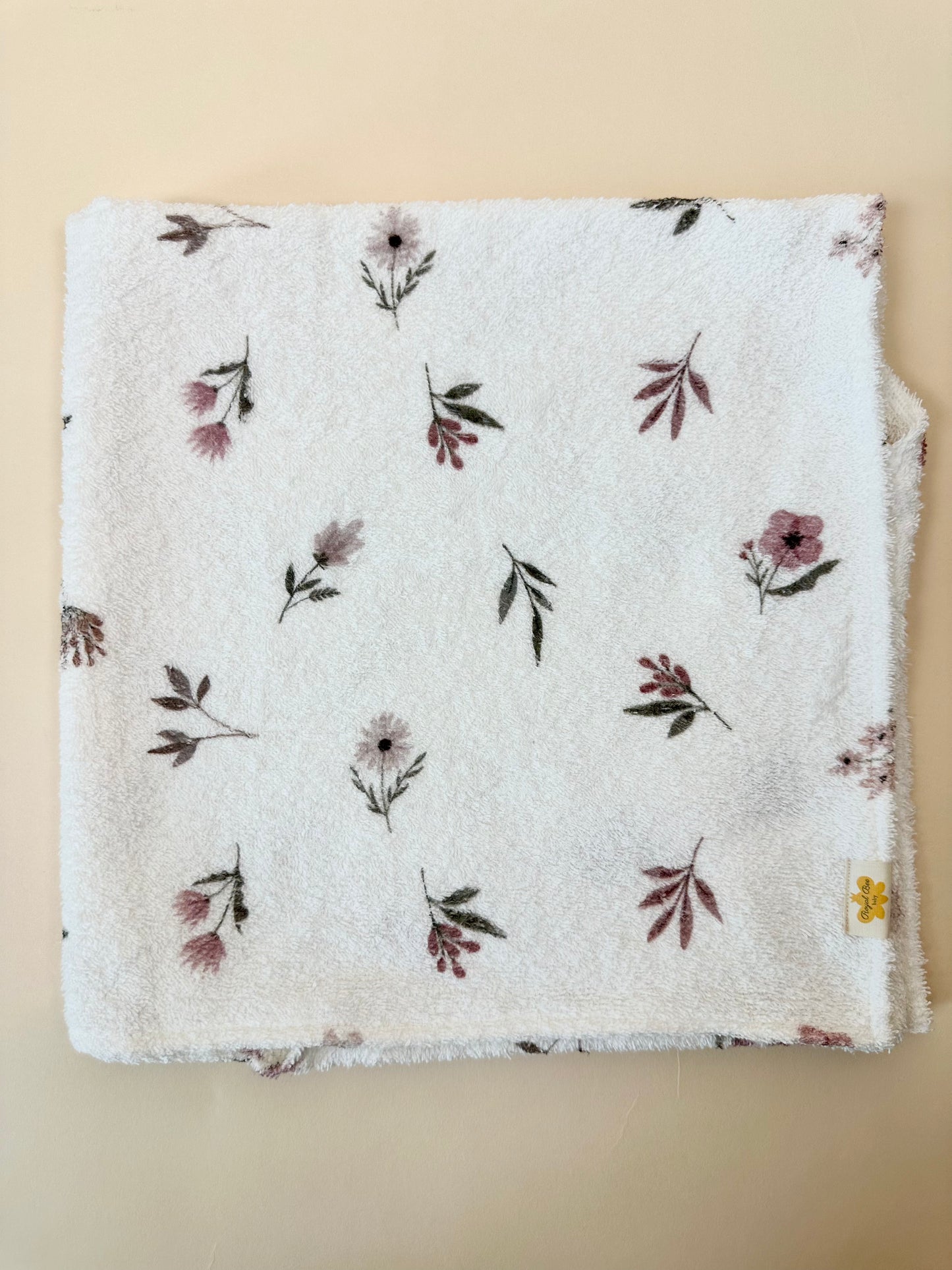 Newborn Bath Towel- Fleur