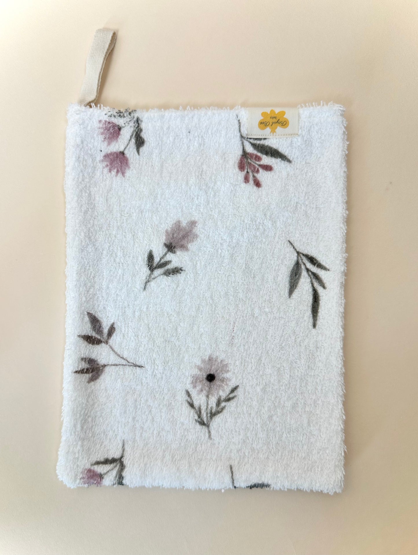 Newborn Bath Towel- Fleur
