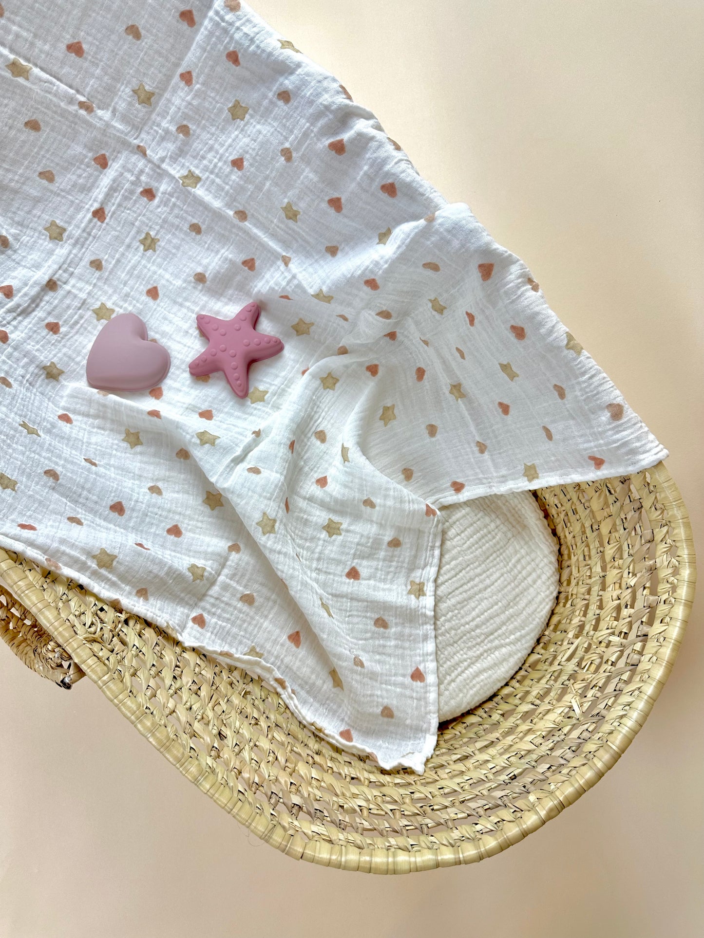 Heart and Star Muslin Set