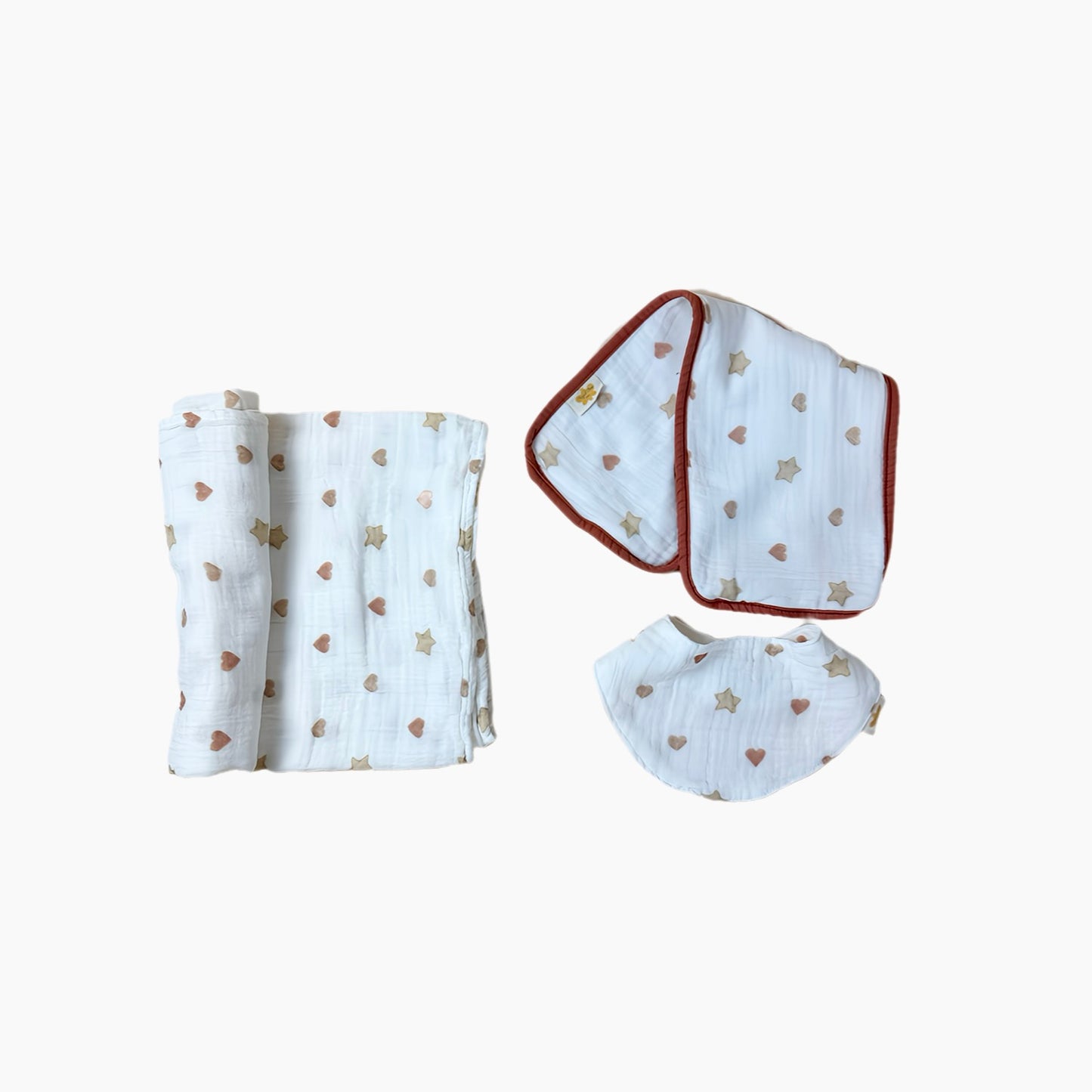 Heart and Star Muslin Set