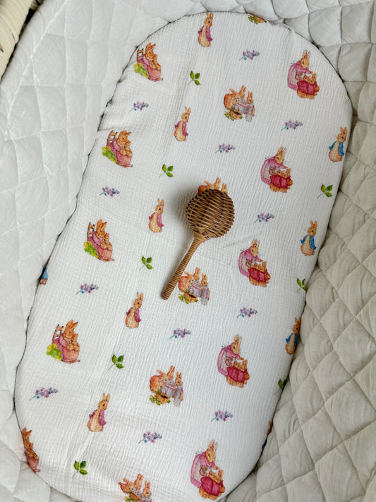 Organic Muslin Blanket - Little Rabbits