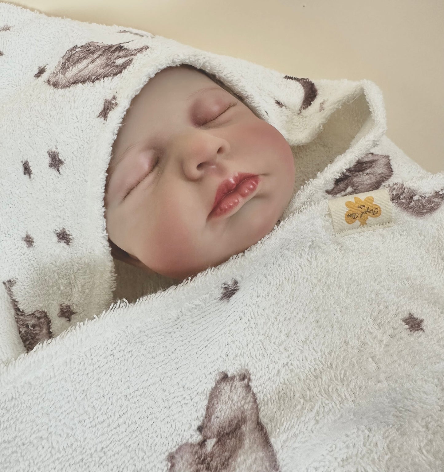 Newborn Bath Towel- Mama Bear
