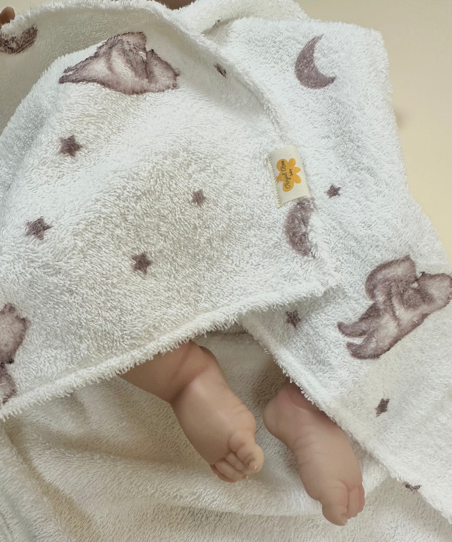 Newborn Bath Towel- Mama Bear