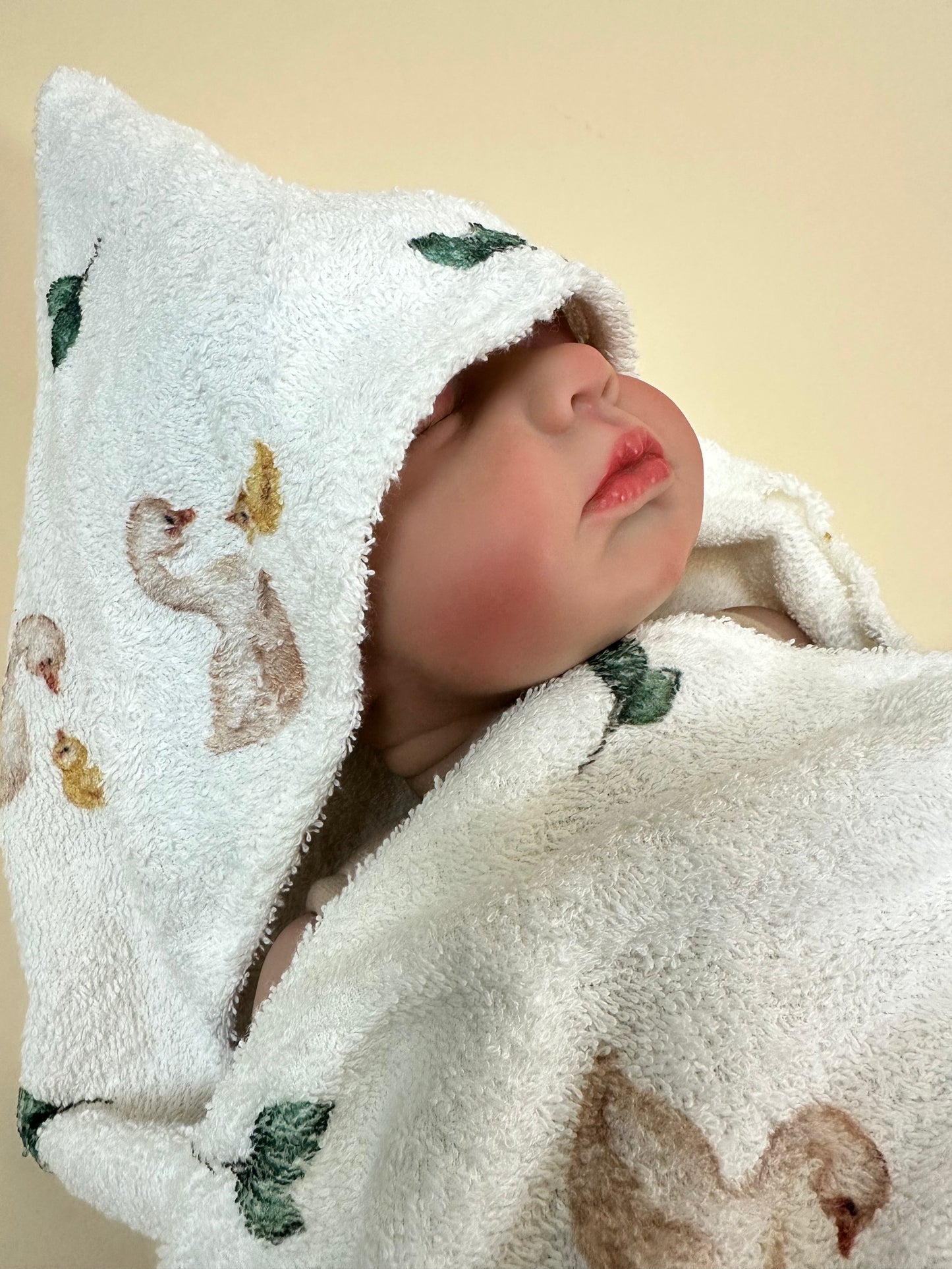Newborn Bath Towel- Ducklings