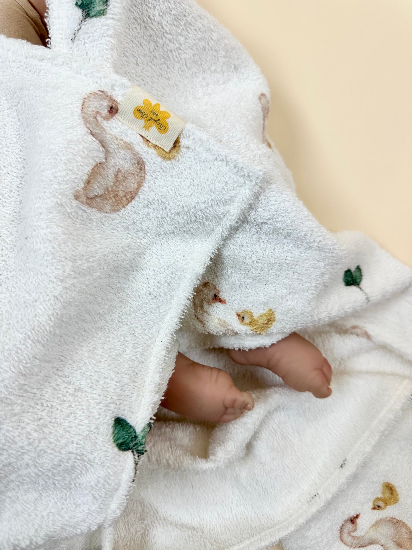 Newborn Bath Towel- Ducklings
