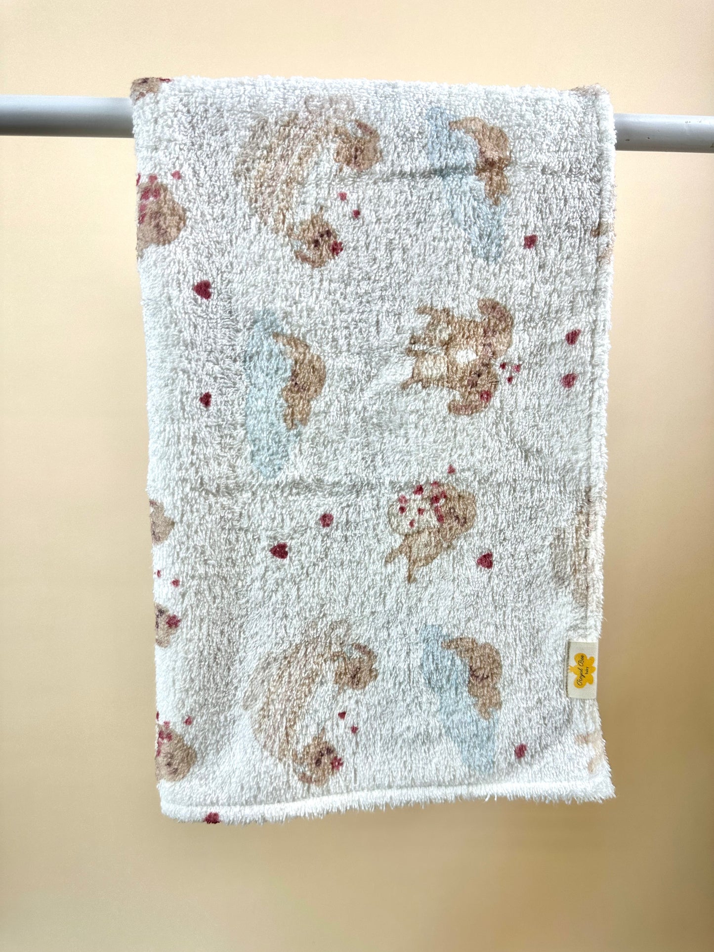 Newborn Bath Towel- Puppy Cup